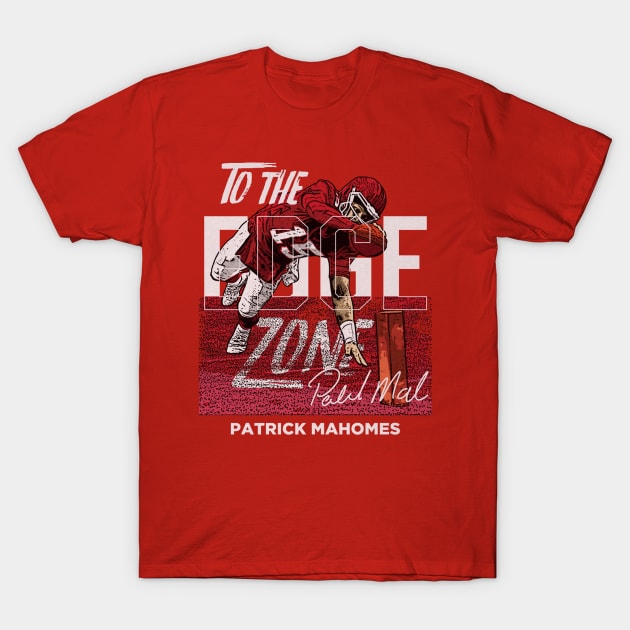 Patrick Mahomes Kansas City Edge Zone T-Shirt by Chunta_Design